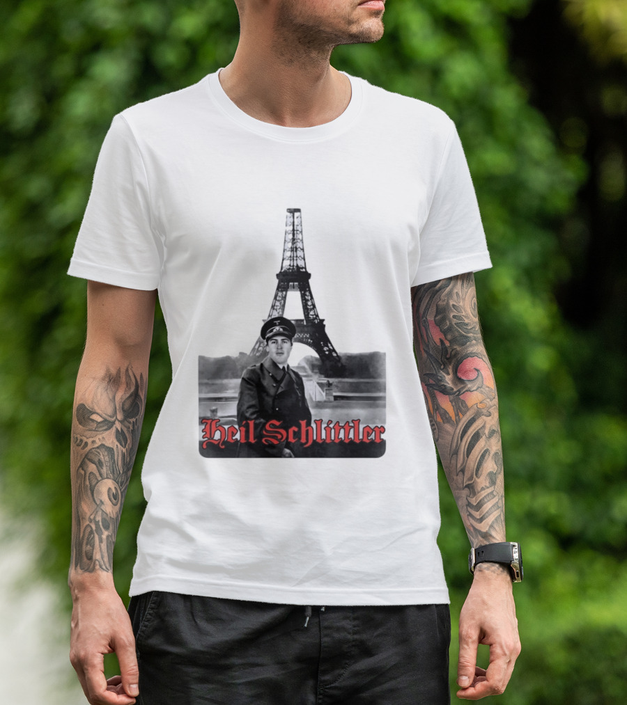 Adolf Hitler X Eiffel Tower Heil Schlittler T-Shirt