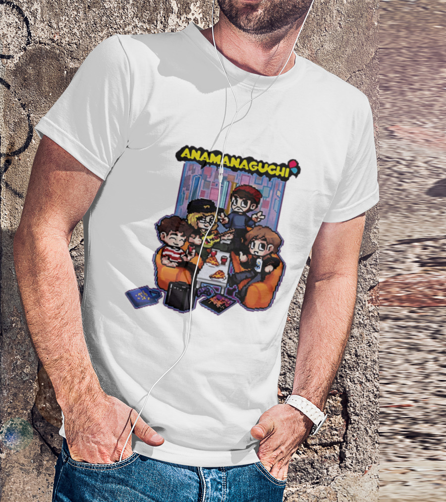 Anamanaguchi Scott Pilgrim Vs The World The Game Retro Pixel Art Scene T-Shirt