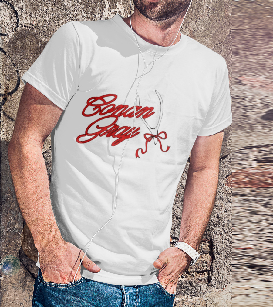 Conan Gray Red Script With Bow T-Shirt