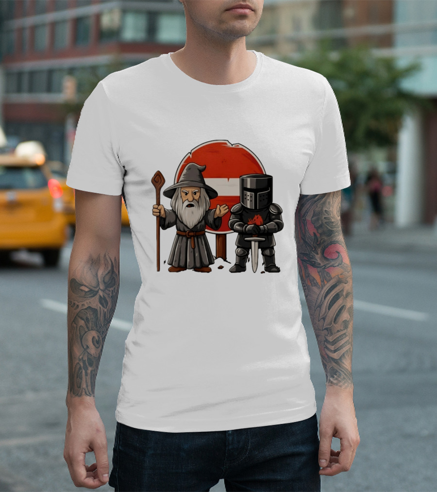Gandalf Black Knight None Shall Pass T-Shirt