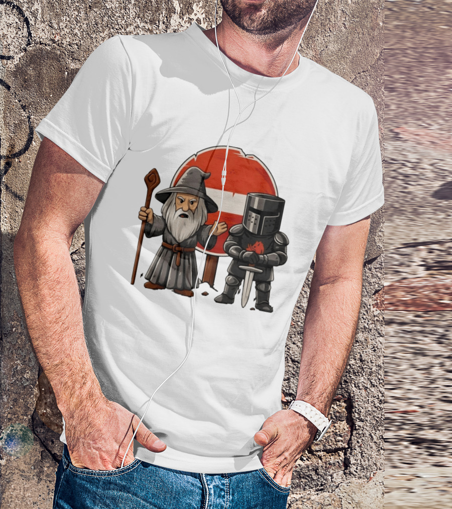 Gandalf Black Knight None Shall Pass T-Shirt