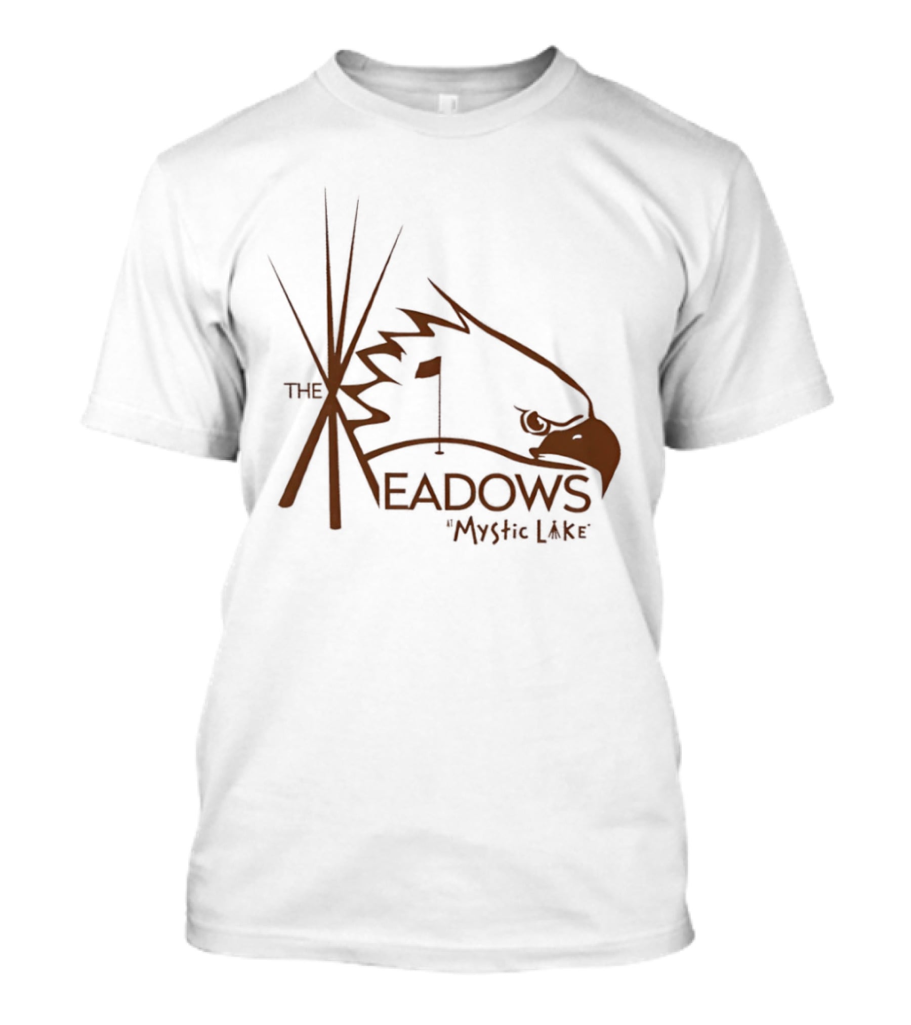 The Meadows Mystic Lake Golf With Eagle And Flag T-Shirt