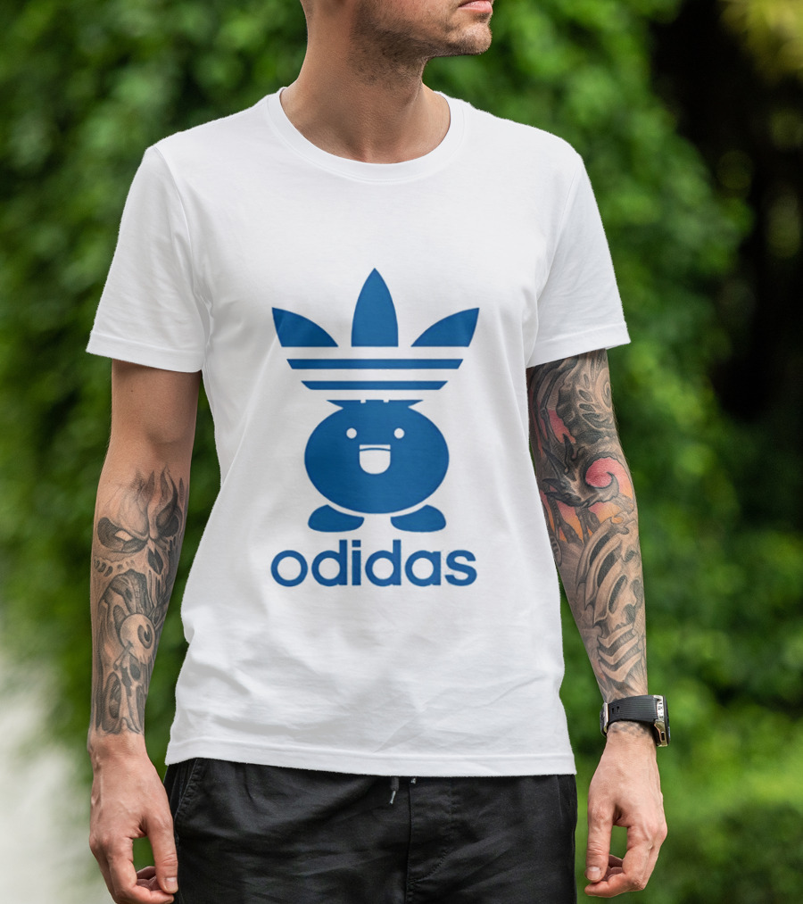 Odidas Pokemon Oddish Mashup Blue T-Shirt
