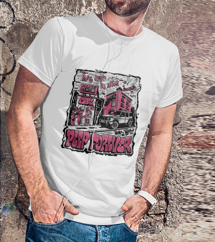 Big City Blues Peep Show Peep Forever Pink Panther GBC Park Avenue T-Shirt