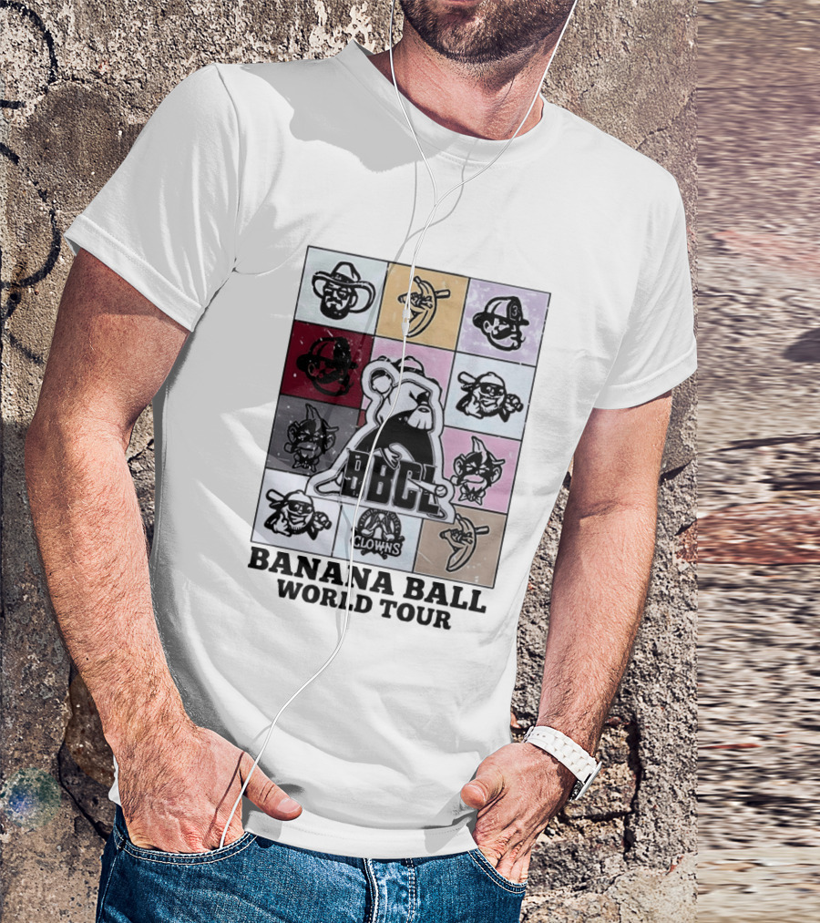 BBCL Clowns Banana Ball World Tour 2026 T-Shirt
