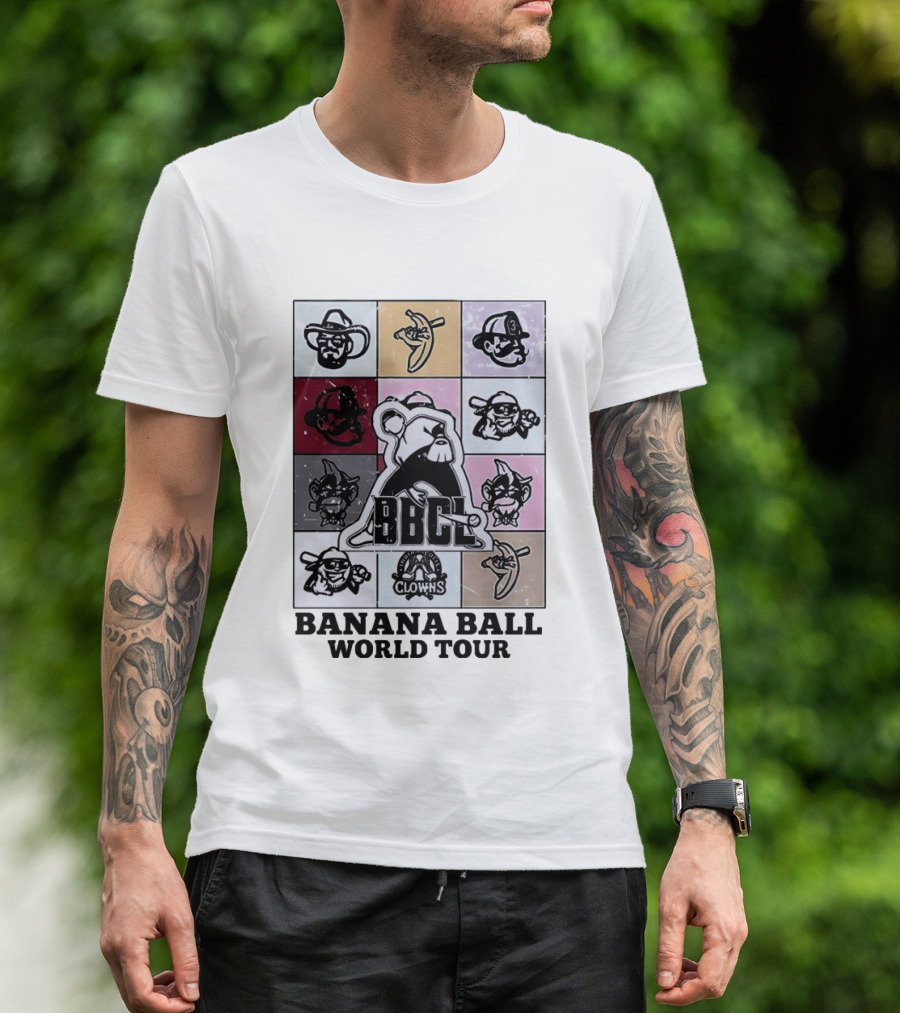 BBCL Clowns Banana Ball World Tour 2026 T-Shirt