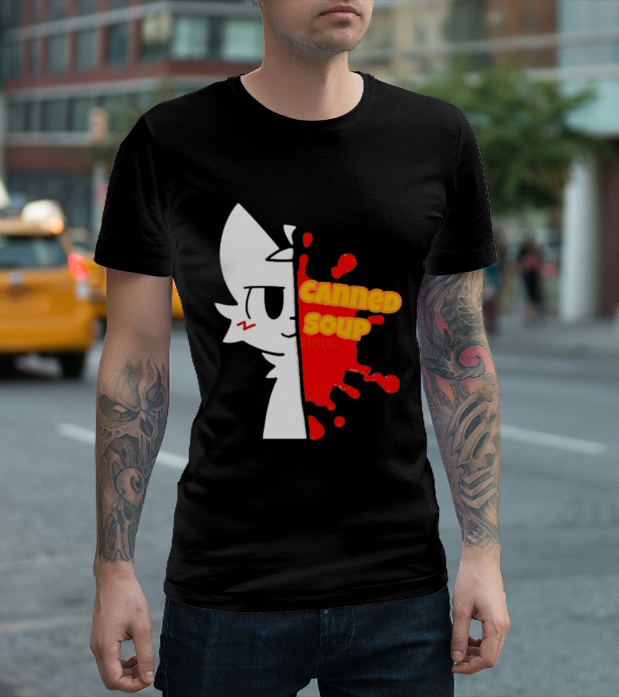 Boykisser Meme Canned Soup Splatter T-Shirt