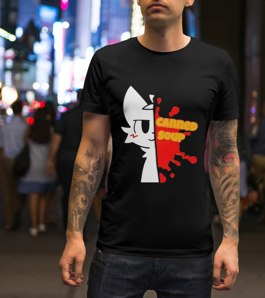 Boykisser Meme Canned Soup Splatter T-Shirt
