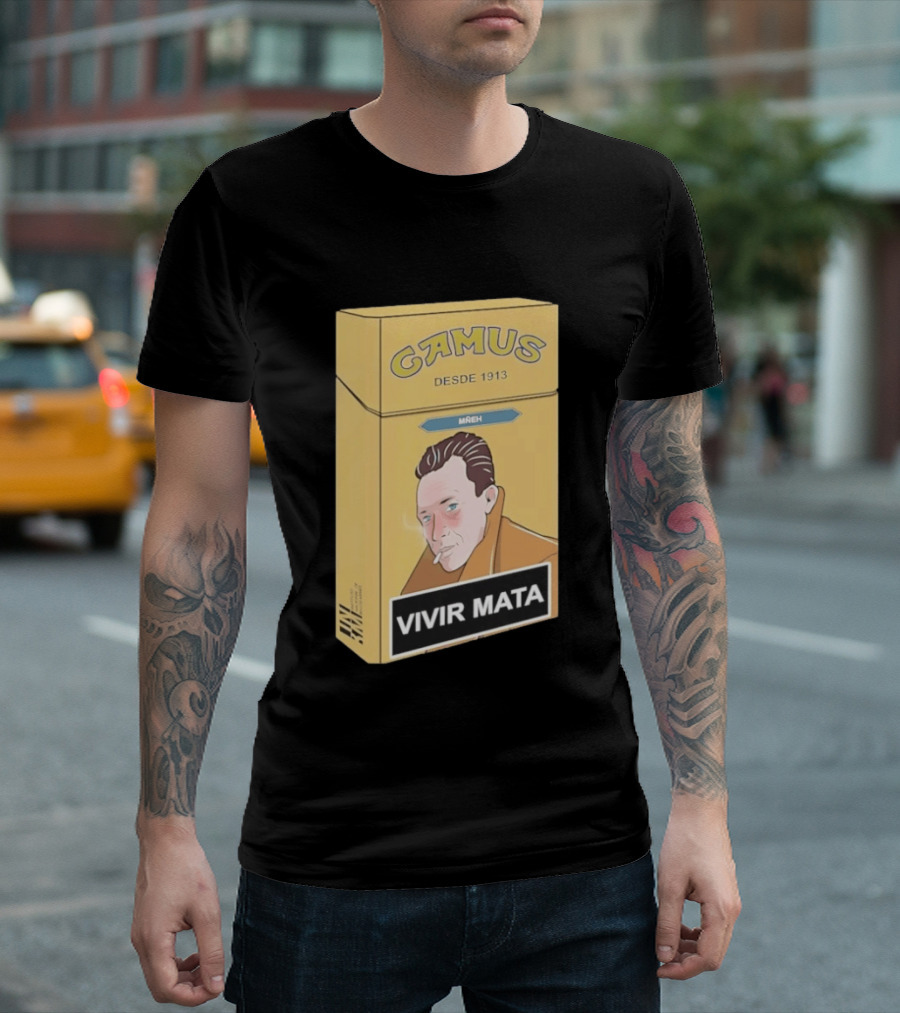 Camus Desde 1913 Vivir Mata Cigarette Box T-Shirt