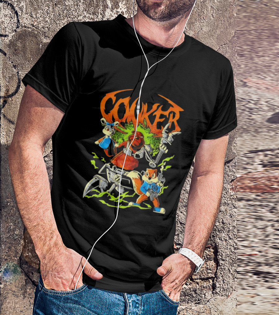 Conker Conquer The Day Robo Rabbit Duo Adventure T-Shirt
