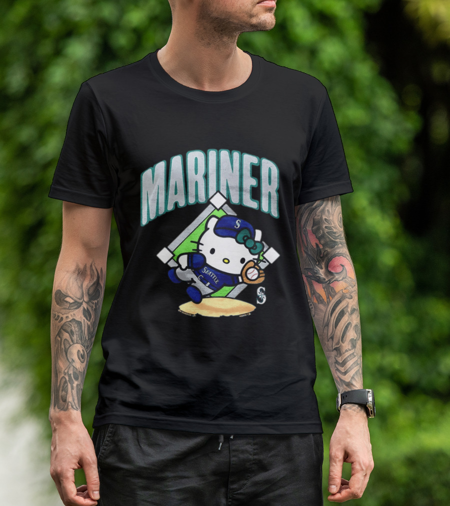 Hello Kitty Seattle Mariners Baseball 2026 MLB Mariner T-Shirt