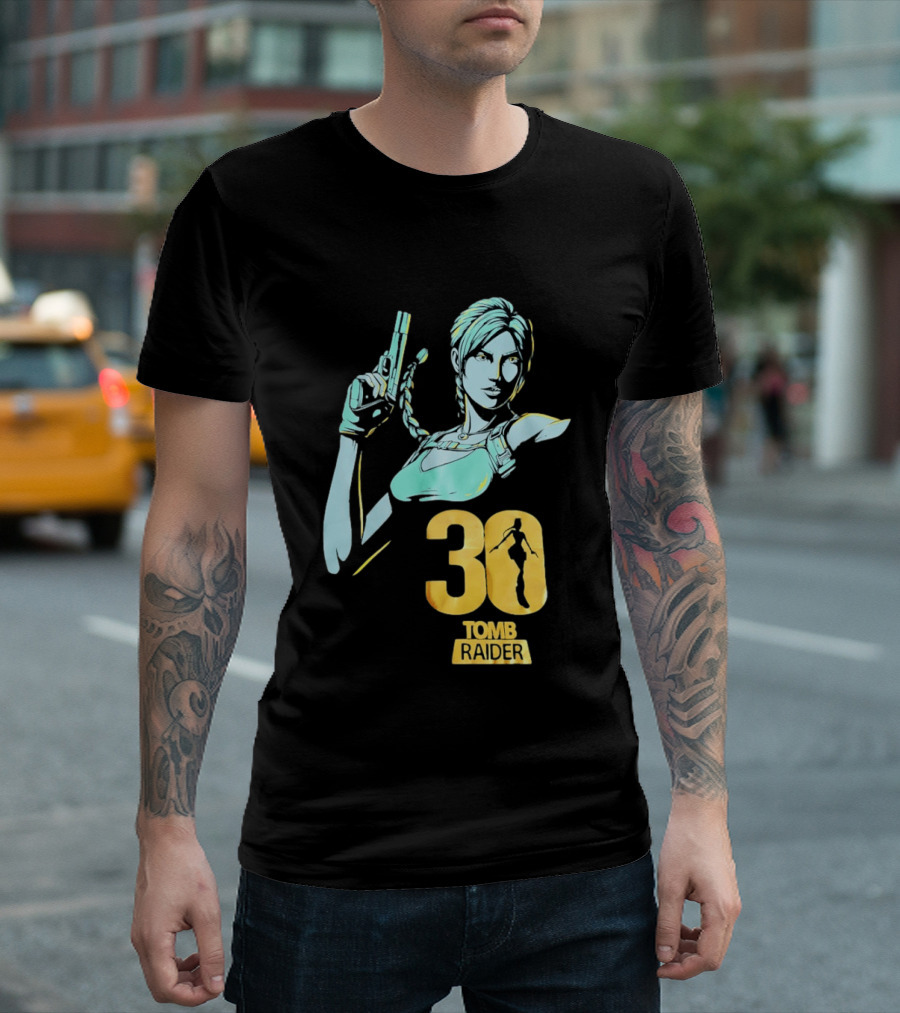 Lara Croft 30 Years Tomb Raider Anniversary T-Shirt