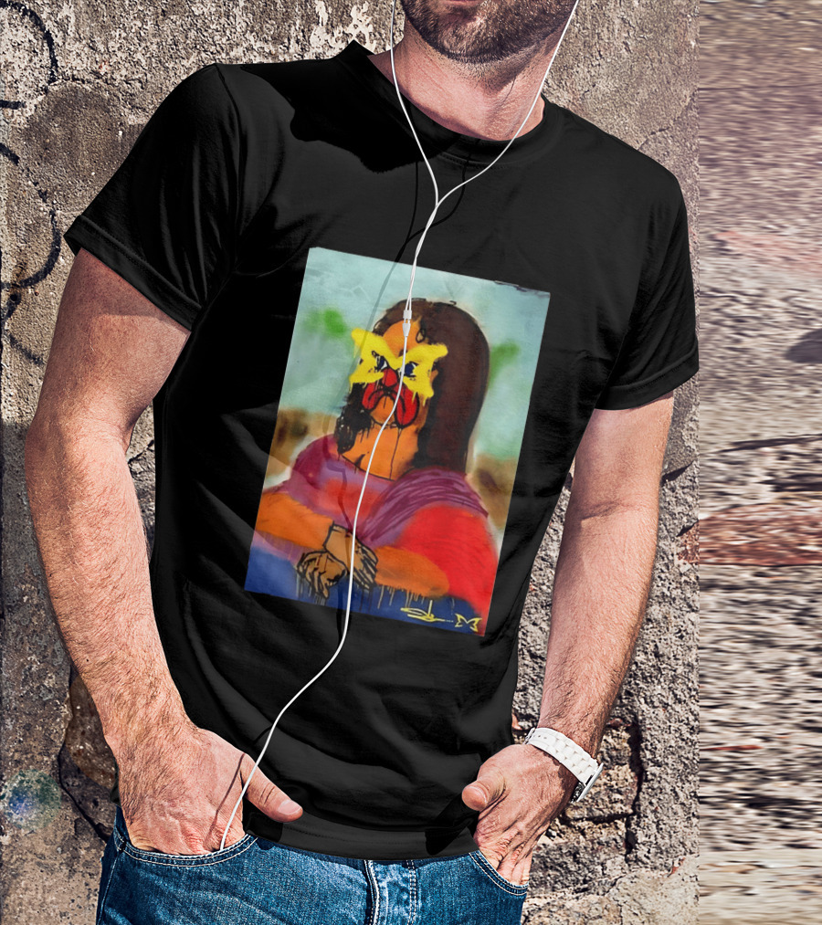 Mertra Slawn Mona Lisa Graffiti Remix T-Shirt