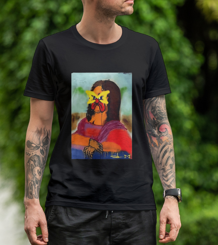Mertra Slawn Mona Lisa Graffiti Remix T-Shirt