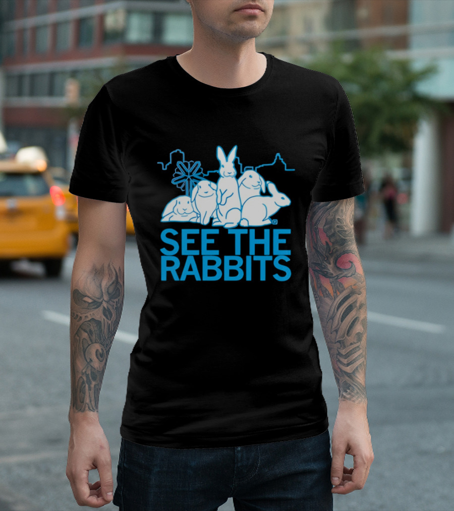 See The Rabbits Blue Bunny T-Shirt