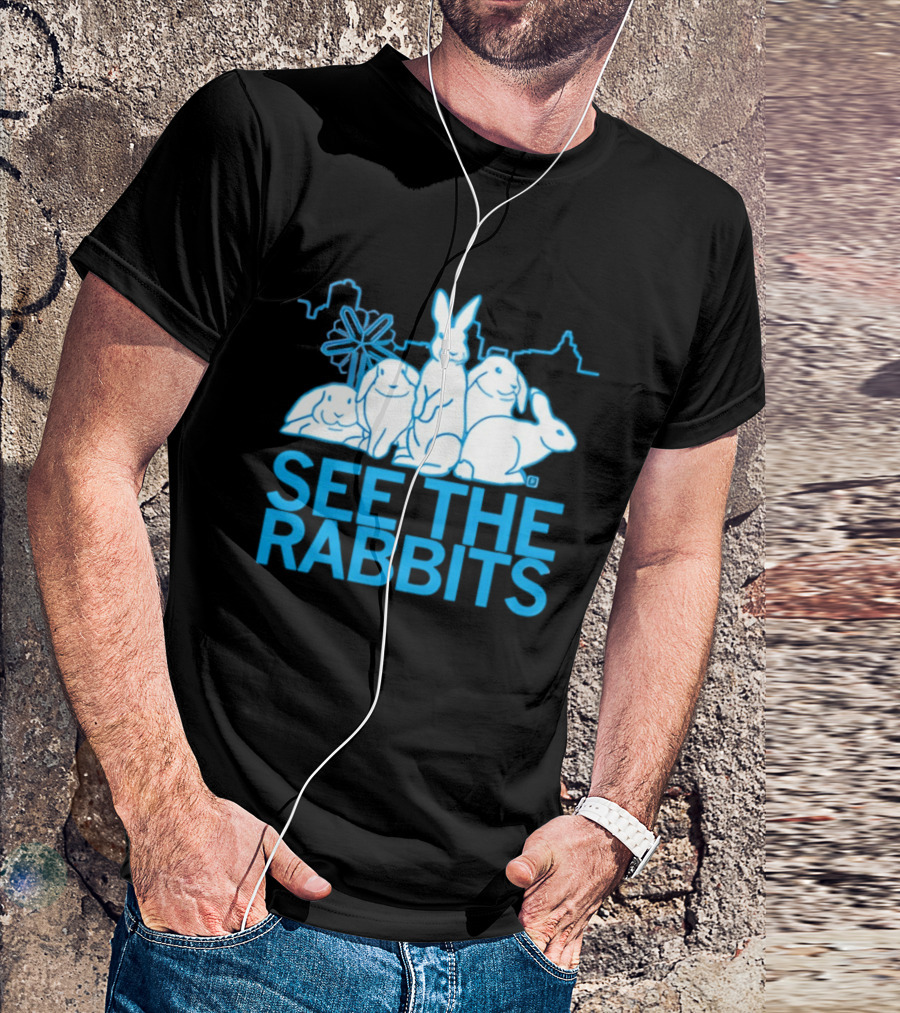 See The Rabbits Blue Bunny T-Shirt