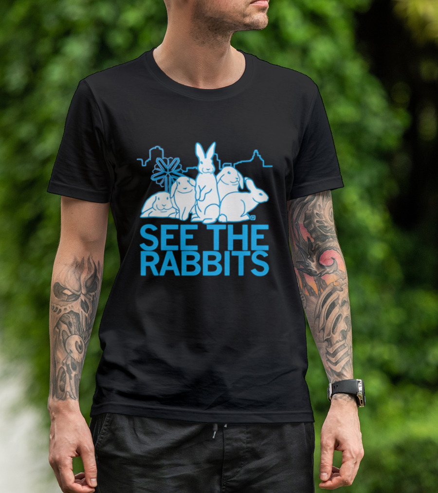 See The Rabbits Blue Bunny T-Shirt