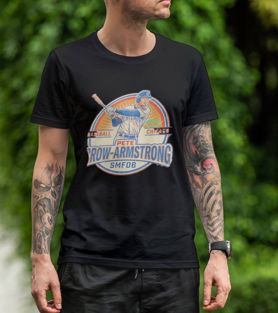 Pete Crow Armstrong Baseball Chicago Cubs SMFDB T-Shirt