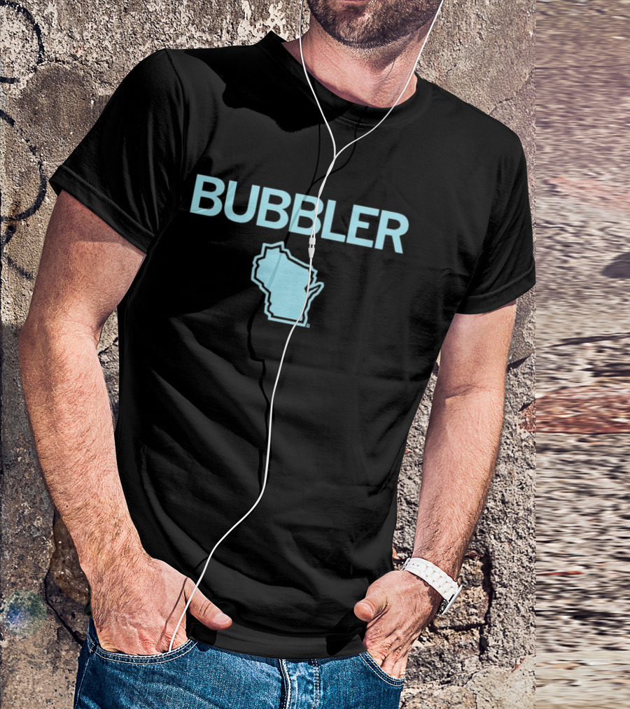 Bubbler Wisconsin Map T-Shirt