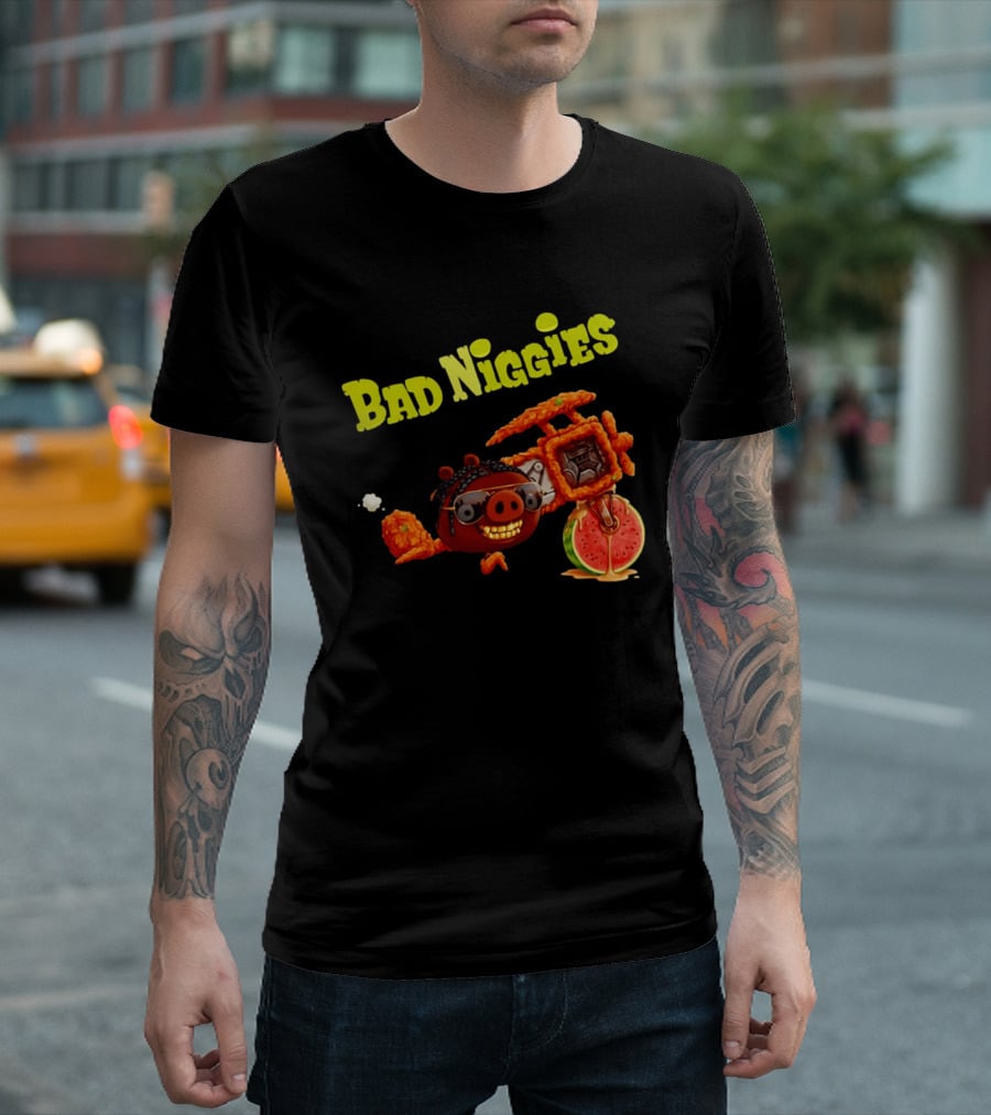 Bad Niggies Angry Birds T-Shirt