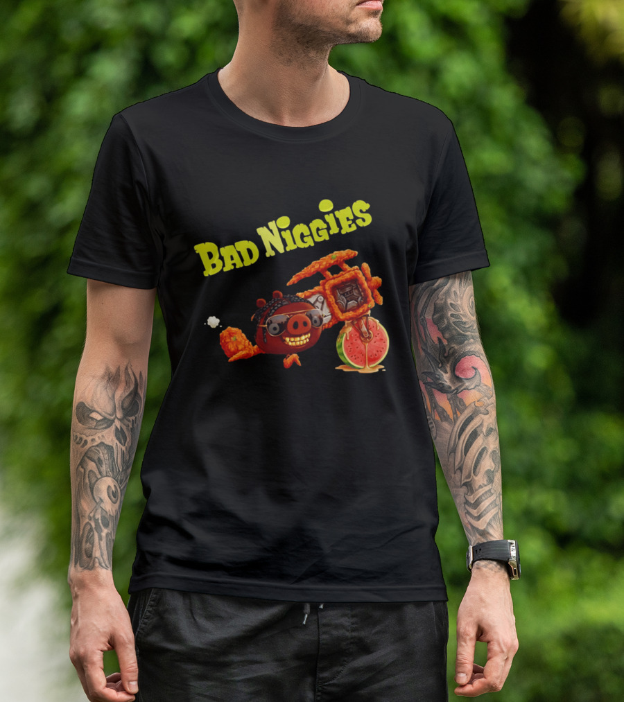 Bad Niggies Angry Birds T-Shirt