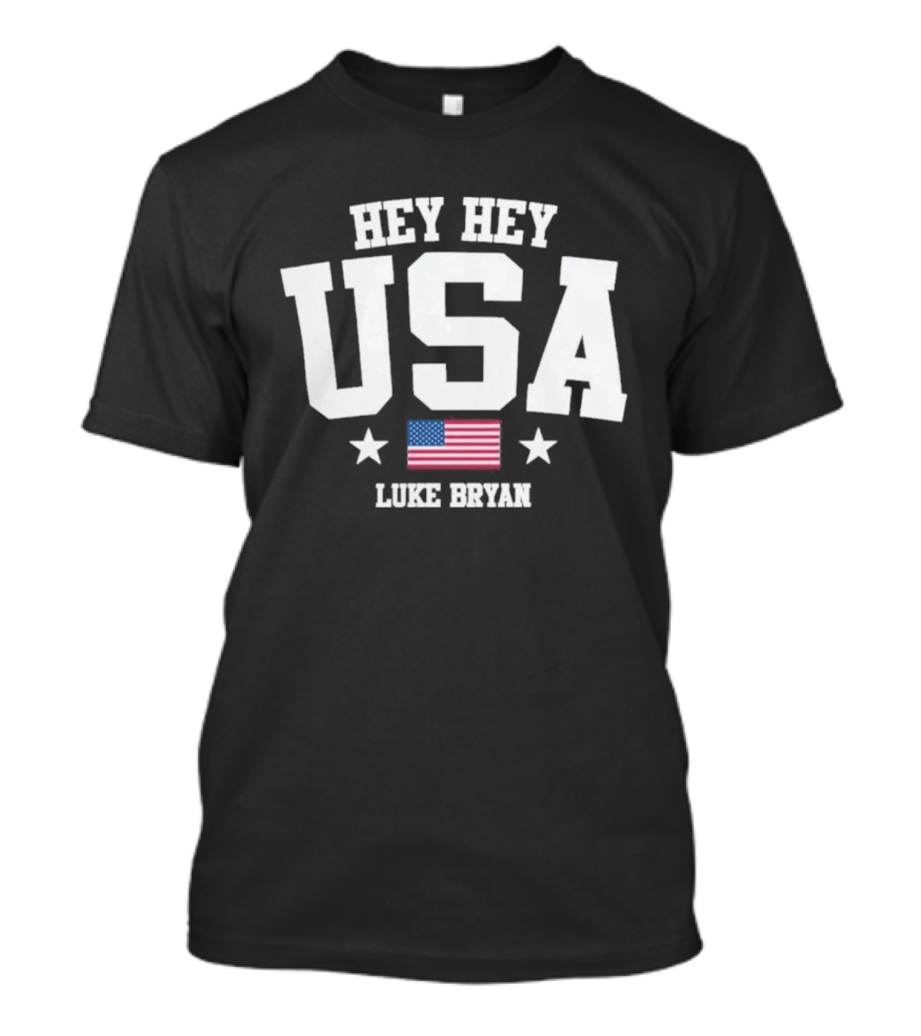 Hey Hey USA Luke Bryan American Flag Stars T-Shirt