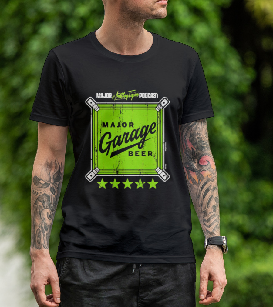 Major Garage Beer Lime 2026 Podcast T-Shirt