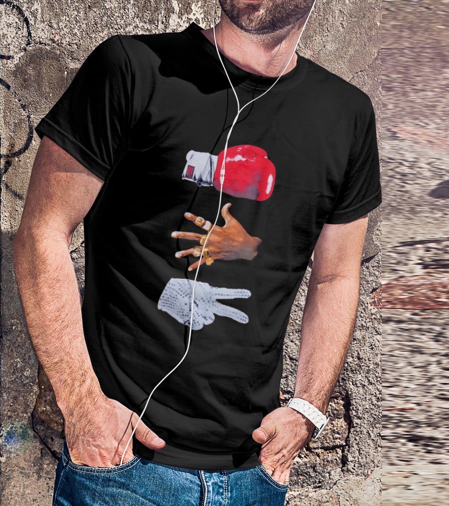 Michael Jordan MJ Jackson Michael Tyson Gloves T-Shirt