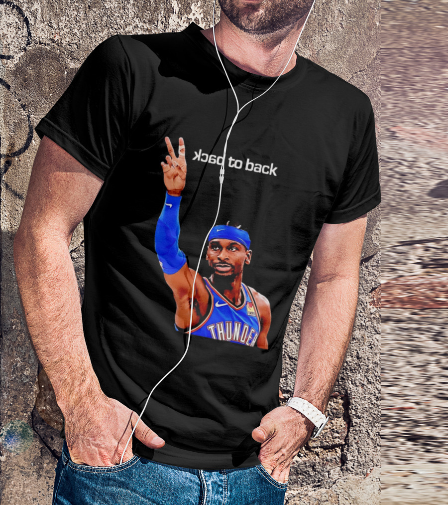 OKC Thunder SGA 2026 Back To Back MVP Shai Gilgeous Alexander T-Shirt