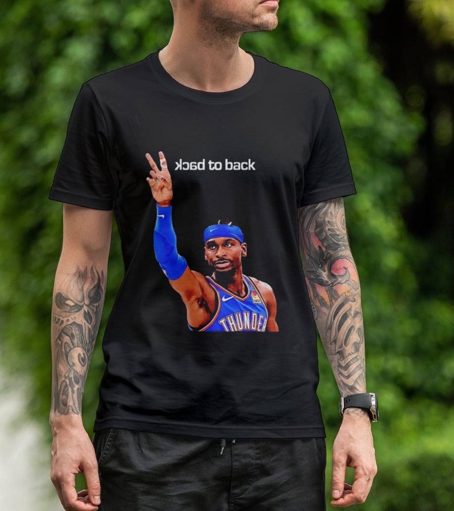 OKC Thunder SGA 2026 Back To Back MVP Shai Gilgeous Alexander T-Shirt