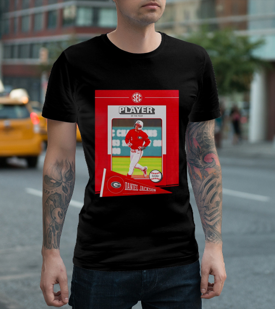 SEC Player Of The Year Daniel Jackson Catcher Georgia 2026 T-Shirt