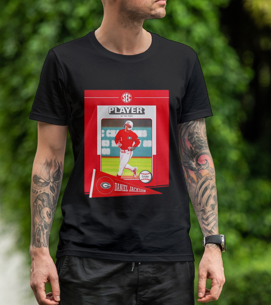 SEC Player Of The Year Daniel Jackson Catcher Georgia 2026 T-Shirt