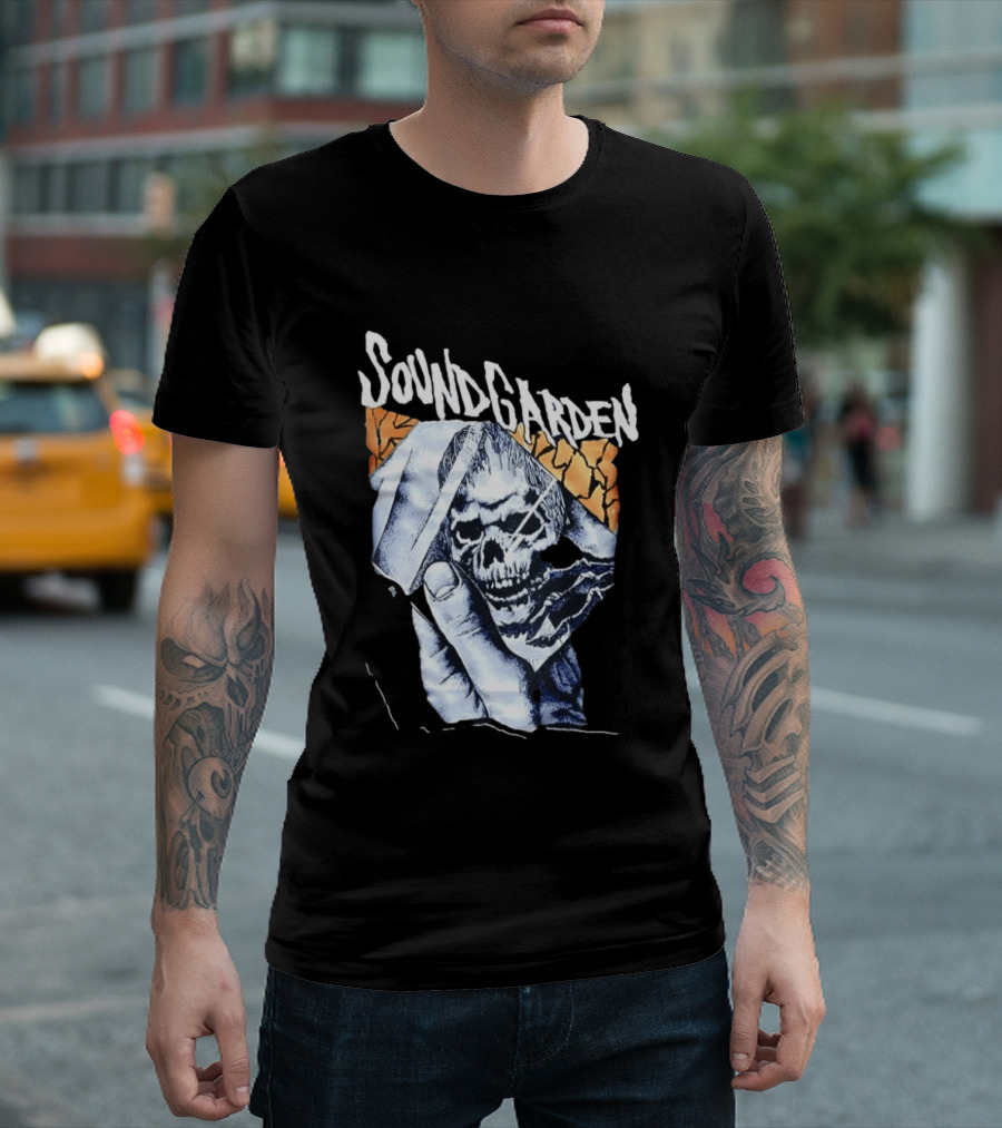 Soundgarden Skull Hand Broken Glass T-Shirt