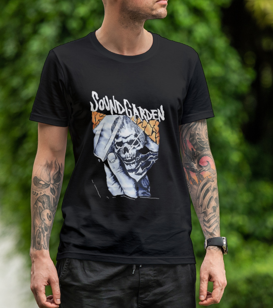 Soundgarden Skull Hand Broken Glass T-Shirt