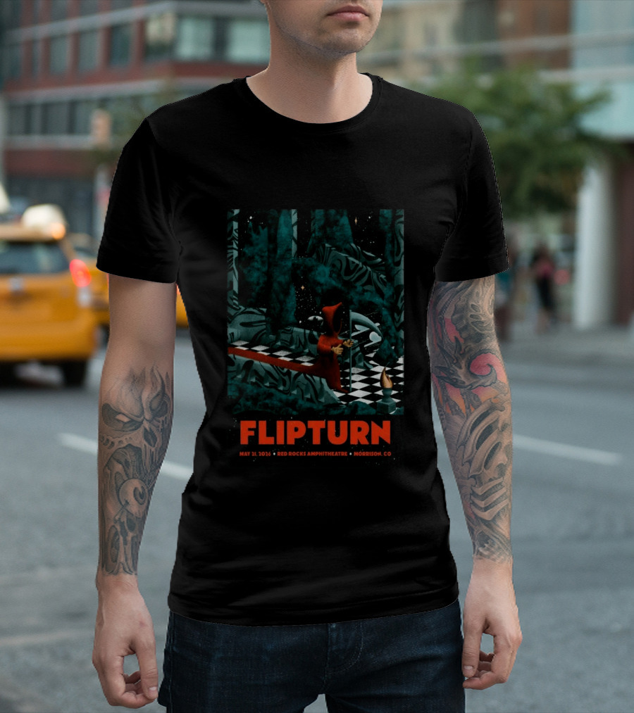 FlipTurn May 21 2026 Red Rocks Amphitheatre Morrison CO T-Shirt