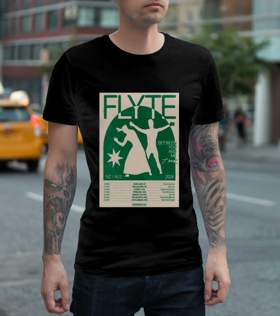 Flyte Between You And Me Tour NZ AUS 2026 T-Shirt