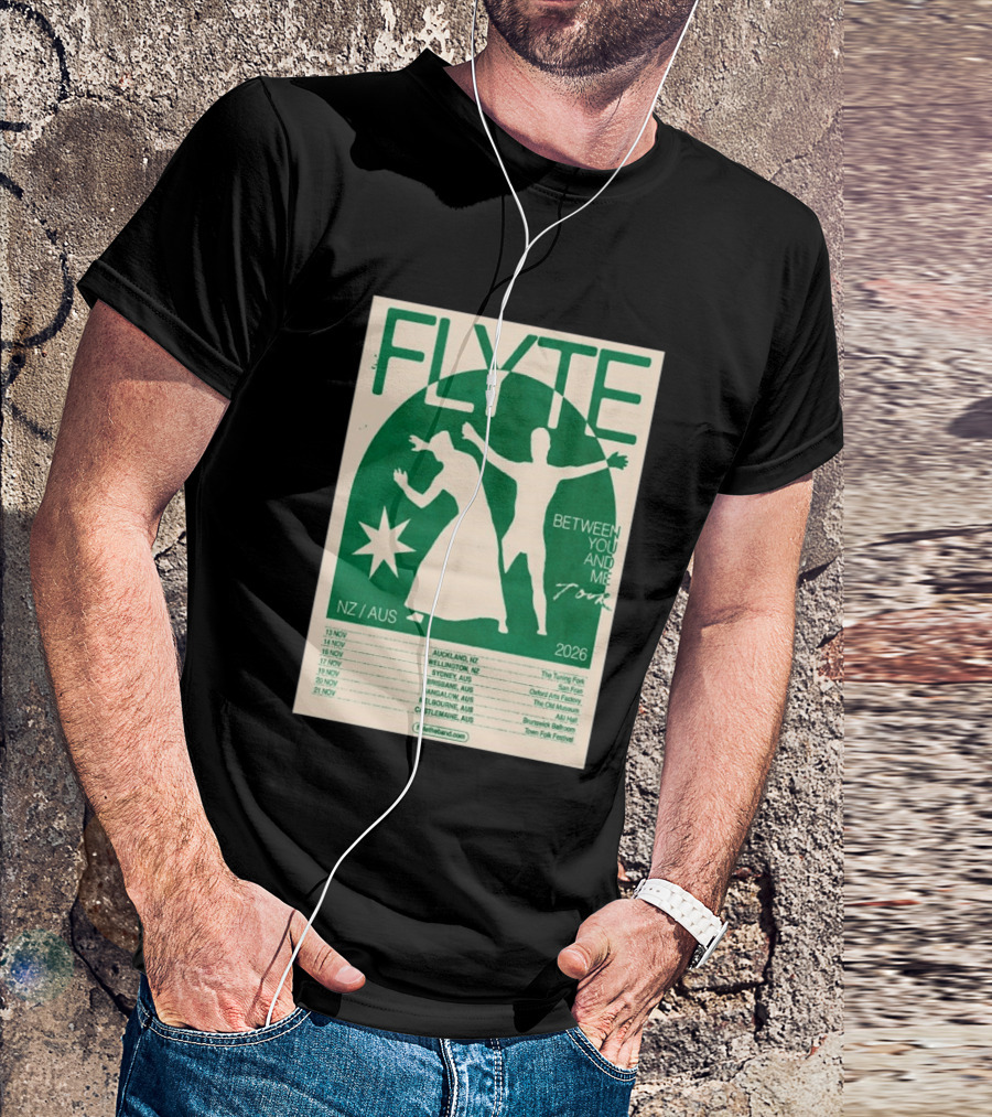 Flyte Between You And Me Tour NZ AUS 2026 T-Shirt