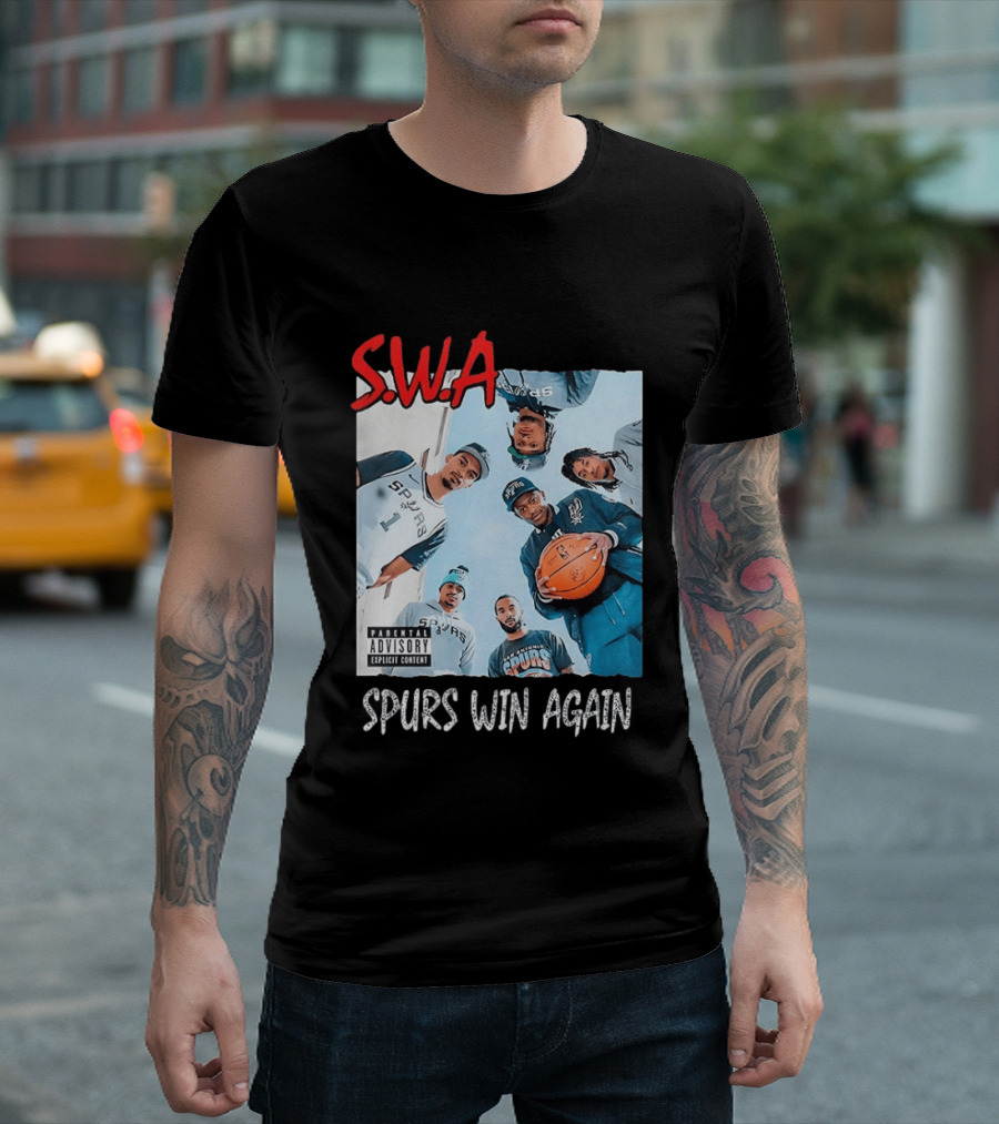SWA Spurs Win Again San Antonio Spurs Straight Outta Compton T-Shirt