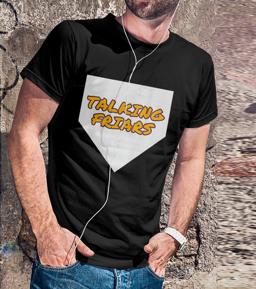 Talking Friars 2026 Baseball Home Plate Marker T-Shirt