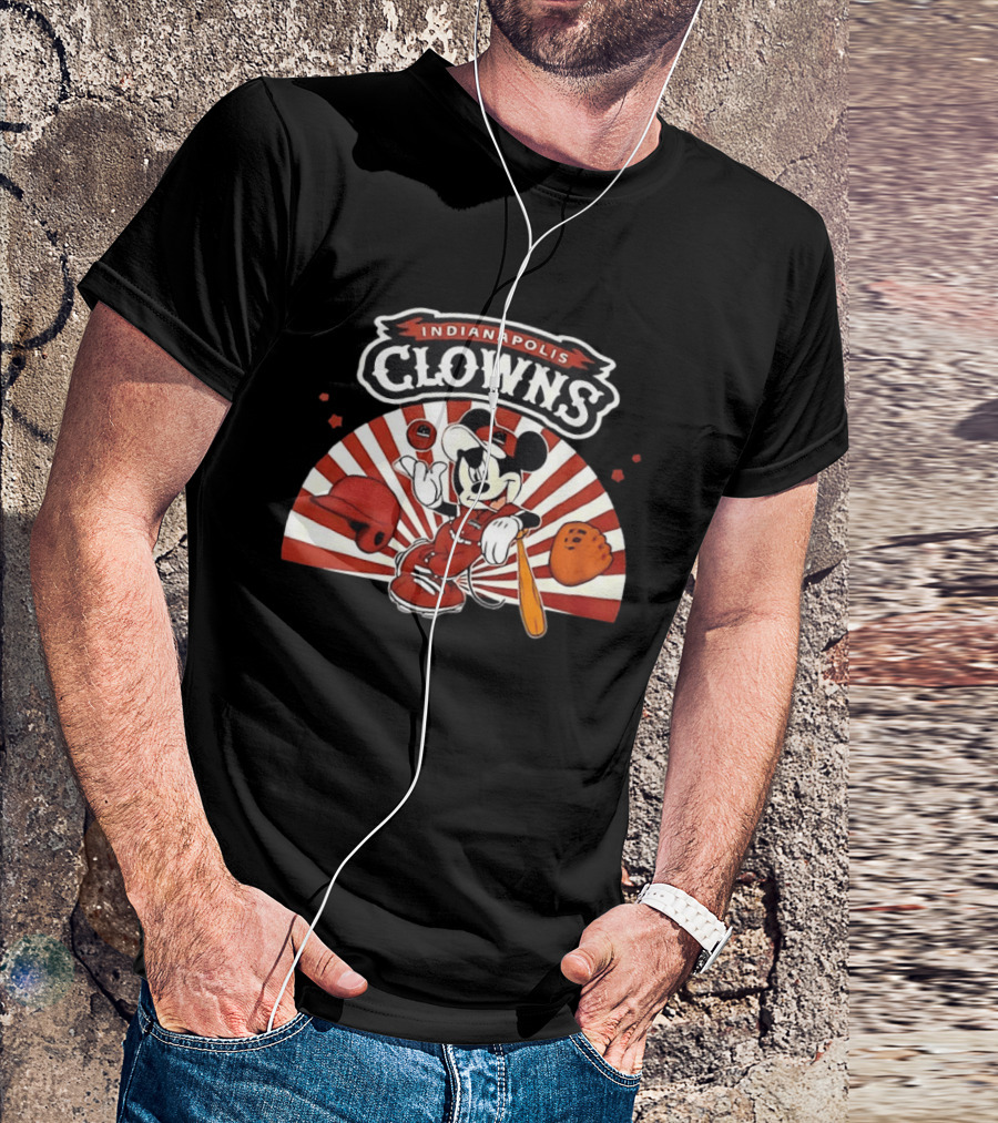 Indianapolis Clowns Mickey Mouse Baseball 2026 Vintage Style Sports Team T-Shirt