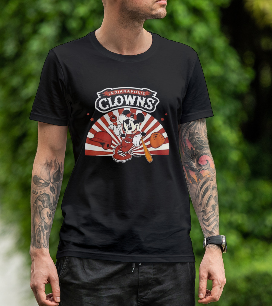 Indianapolis Clowns Mickey Mouse Baseball 2026 Vintage Style Sports Team T-Shirt