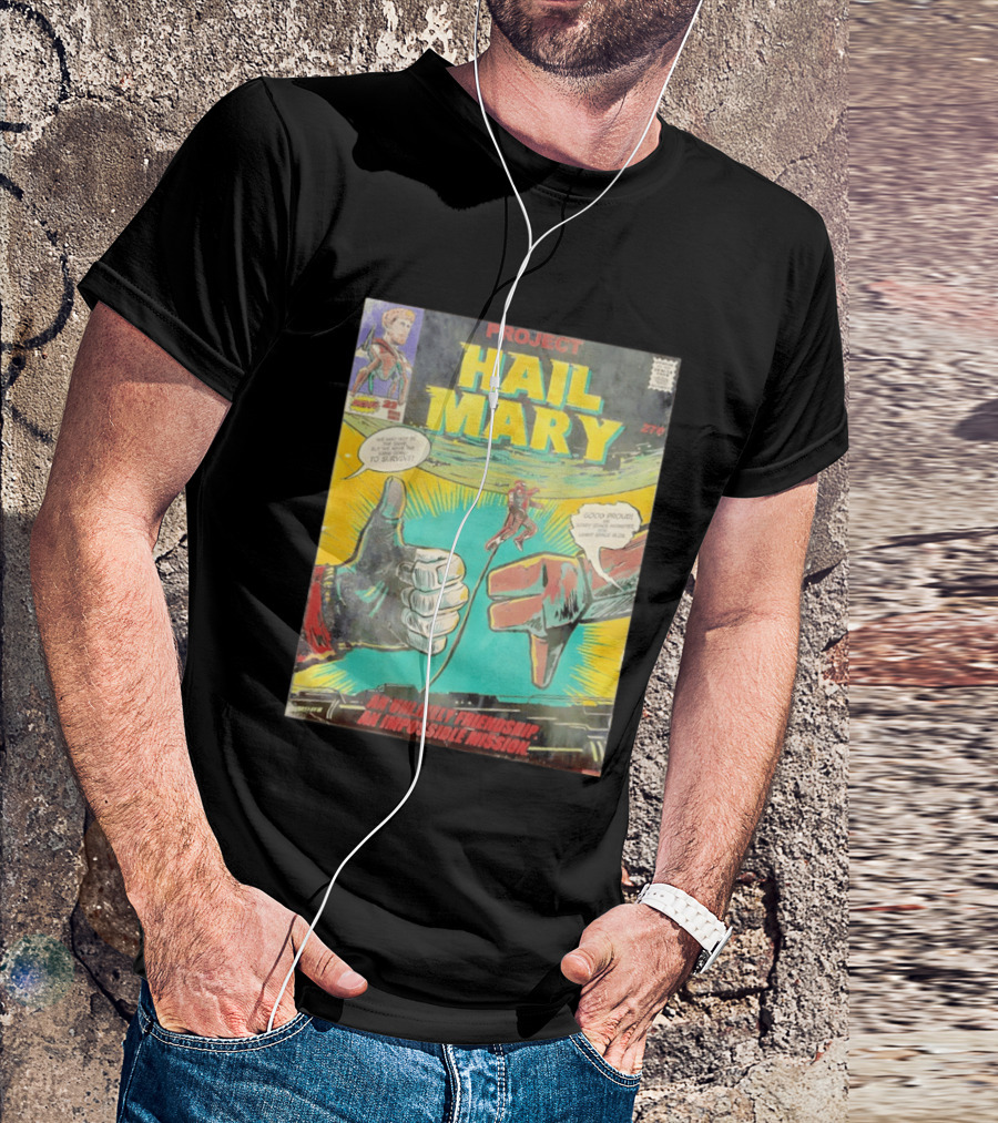Project Hail Mary Comic Cover An Unlikely Friendship An Impossible Mission T-Shirt
