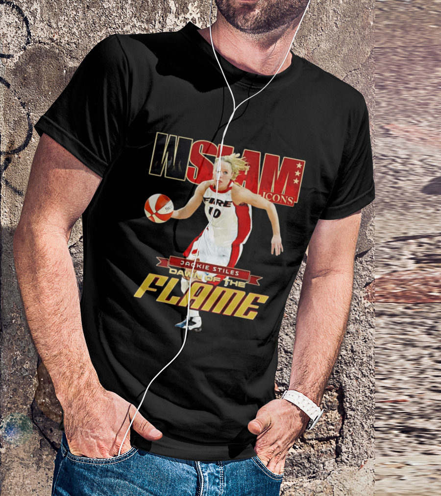 WSlam Icons Jackie Stiles Fire Dawn Of The Flame T-Shirt
