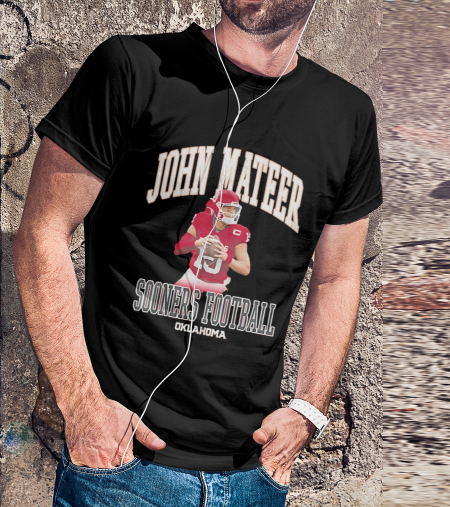 John Mateer Oklahoma Sooners Football Quarterback Player T-Shirt