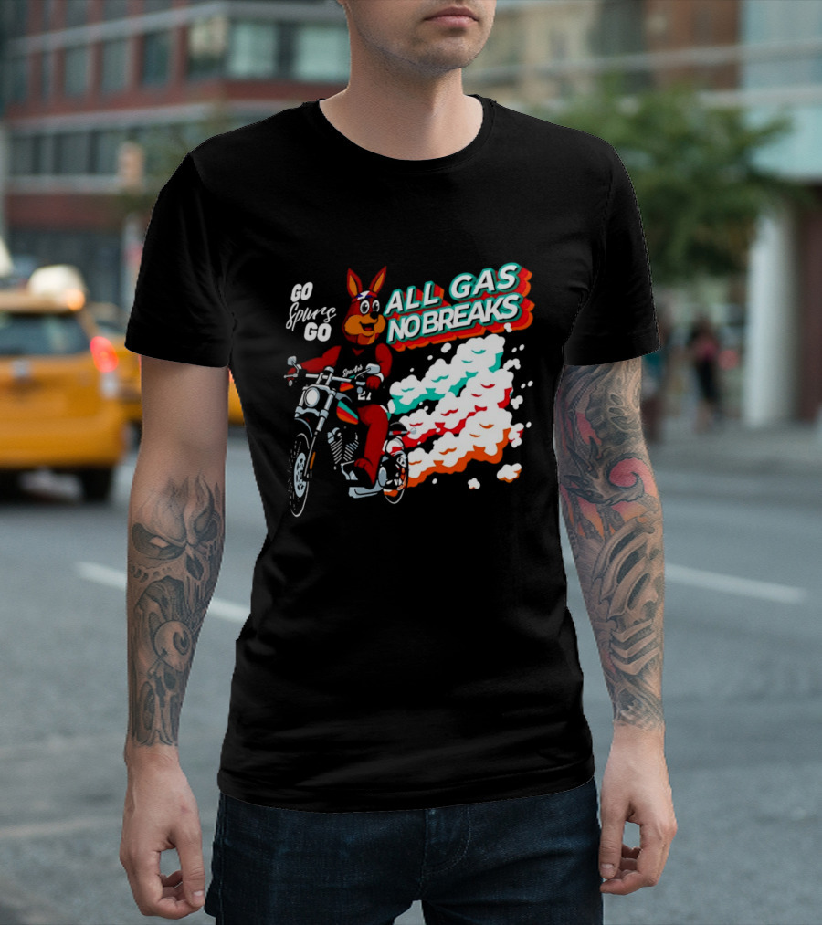 San Antonio Spurs Coyote Go Spurs Go All Gas No Breaks T-Shirt