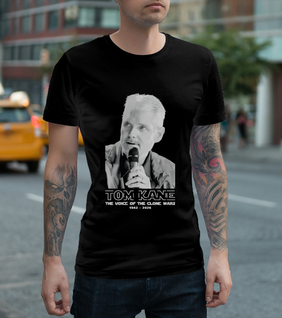 Tom Kane The Voice Of The Clone Wars 1962 2021 Memorial T-Shirt