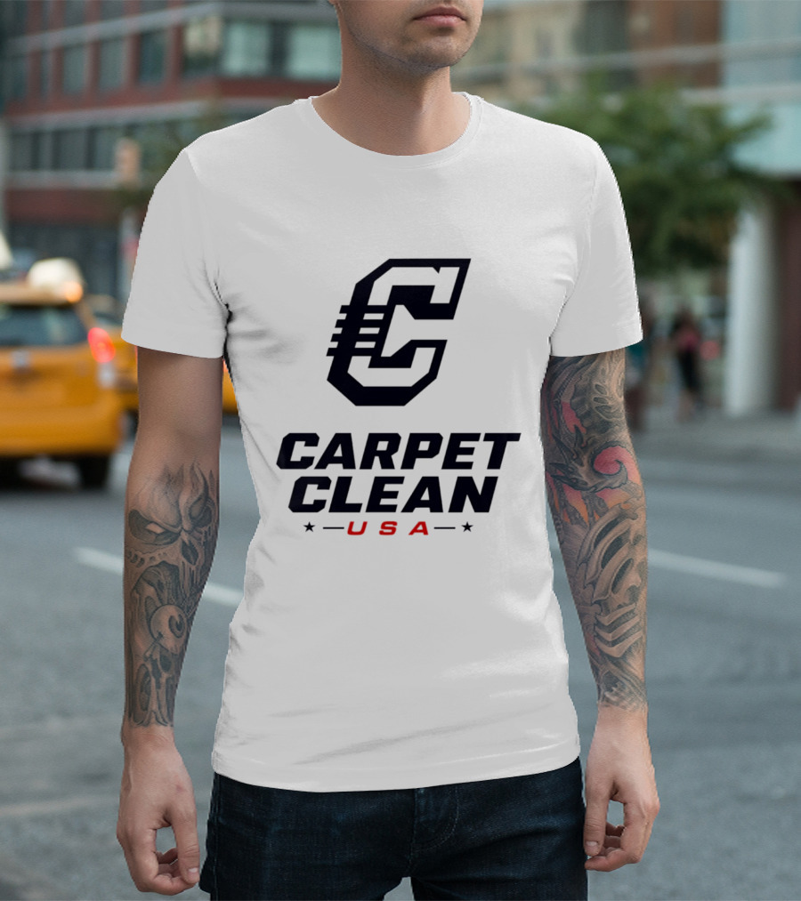 Carpet Clean USA C Logo Bold Lettering T-Shirt