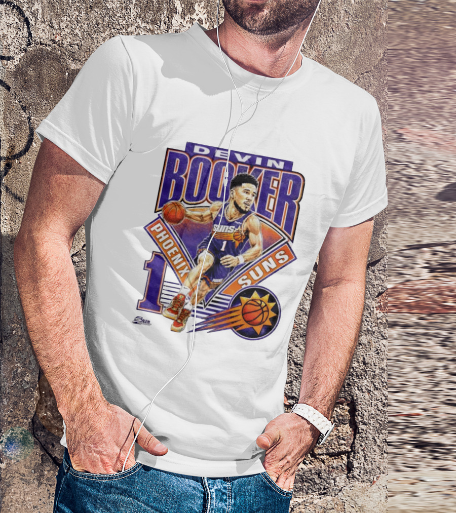 Devin Booker Phoenix Suns Basketball Number 1 Jersey T-Shirt