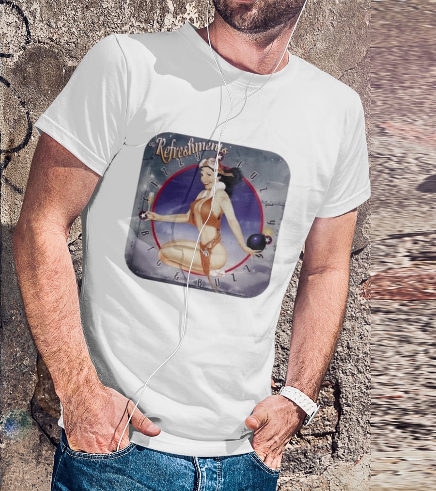 The Refreshments Fizzy Fuzzy Big & Buzzy 1996 Album Cover Vintage Pin Up T-Shirt