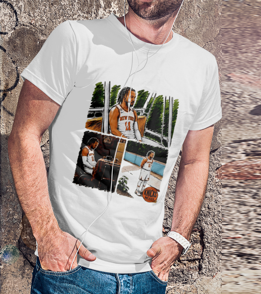 Jalen Brunson New York Knicks NBA Mexico Waiting For The Next Victim Meme T-Shirt